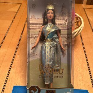 New in box, 2003 Mattel Dolls of the World Princess of Cambodia Barbie Doll.